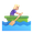 woman rowing boat emoji
